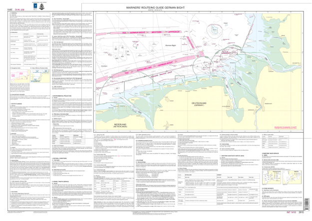 Duitse kaart 2910 - Mariners' Routeing Guide German Bight